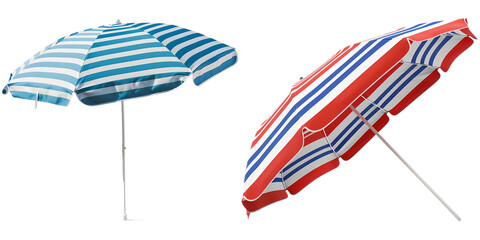 Sunshade umbrella on Clear Background