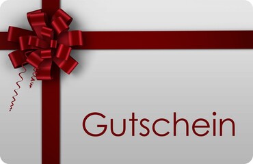 Gift card with festive bow