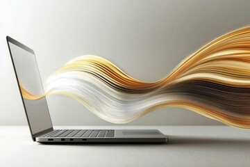 This creative concept merges technology with literature, emphasizing digital storytelling.