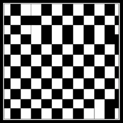 Fototapeta premium Abstract chessboard pattern, symmetrical design, graphic element, digital art, background, design, versatile
