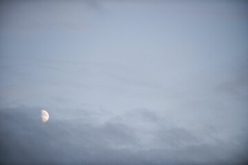 Scenic view of moon against sky