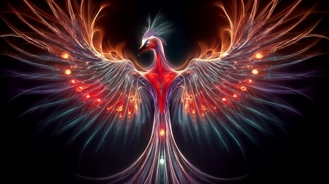 Abstract phoenix design