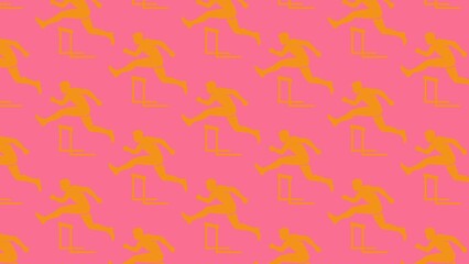 Vector seamless hurdles pattern 