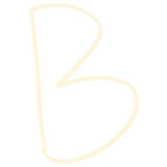 Hand drawing doodle abjad font unique ugly