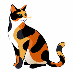 vector illustration of a cat
