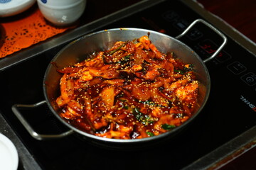 Traditional Korean Puffer Fish Soup (Bokjiri) at Surim Bokguk Restaurant in Seoul