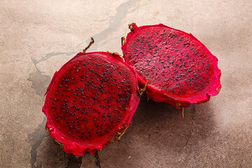 Raw sweet red dragon fruit