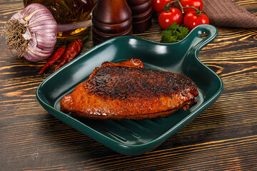 Roasted duck breast in cherry