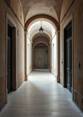 Fototapeta premium Alleyway in dubrovnik croatia Empty room interior design architecture blank design room