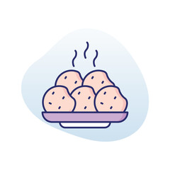 Meatballs  Vector icon