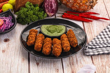 Indian minced meat kebab kofta