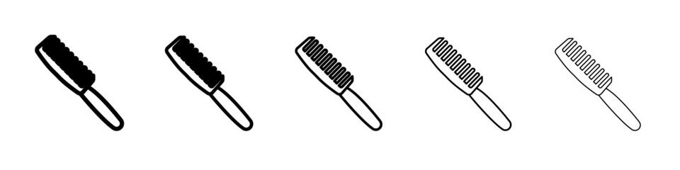Hair comb icon outline simple illustration isolated