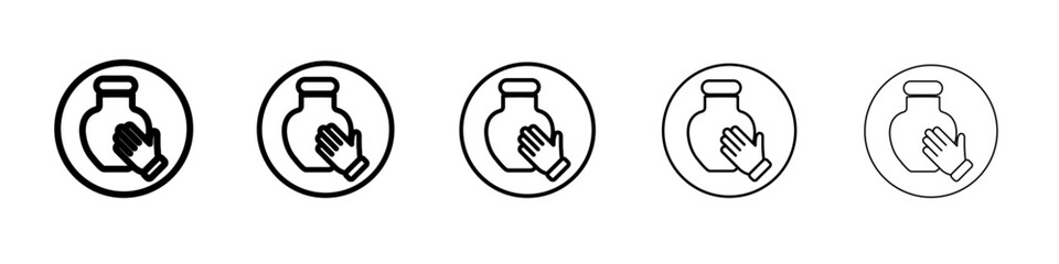 Handmade pottery icon outline simple illustration isolated