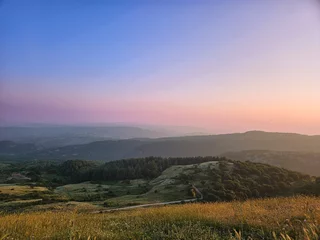 Selbstklebende Fototapeten Panoramic Tuscan / Maremma Sunset from Monte Labbro © Na&
