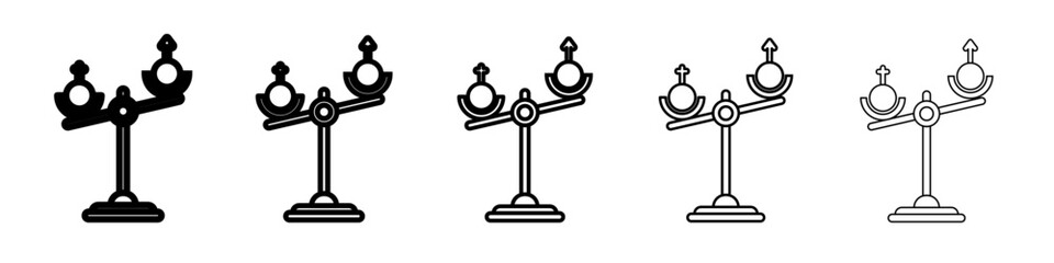 Hormone imbalance icon outline simple illustration isolated