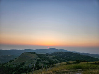 Panoramic Tuscan / Maremma Sunset from Monte Labbro