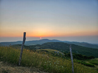 Panoramic Tuscan / Maremma Sunset from Monte Labbro