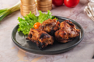Hot Grilled chicken thigh barbecues
