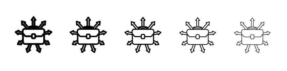 Job opportunity icon outline simple illustration isolated