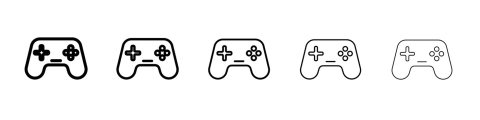 Joystick icon outline simple illustration isolated