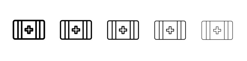 Obraz premium kit medical icon outline simple illustration isolated