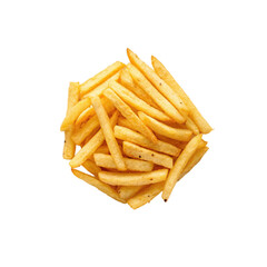 French fries on transparent background