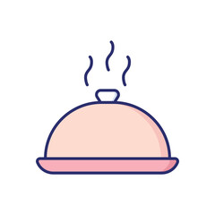 Food Tray Vector icon