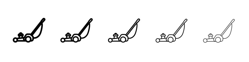 Lawn mower icon outline simple illustration isolated