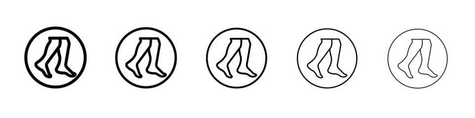 Legs icon outline simple illustration isolated