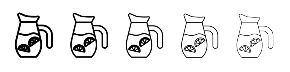 Lemonade icon outline simple illustration isolated