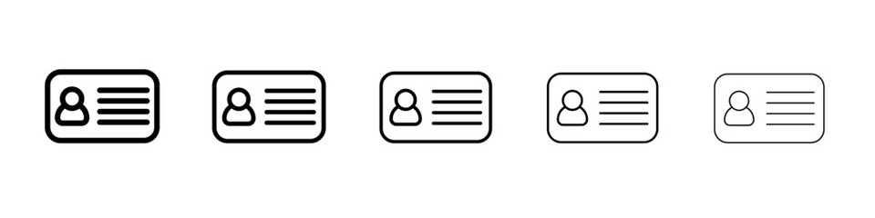 License icon outline simple illustration isolated