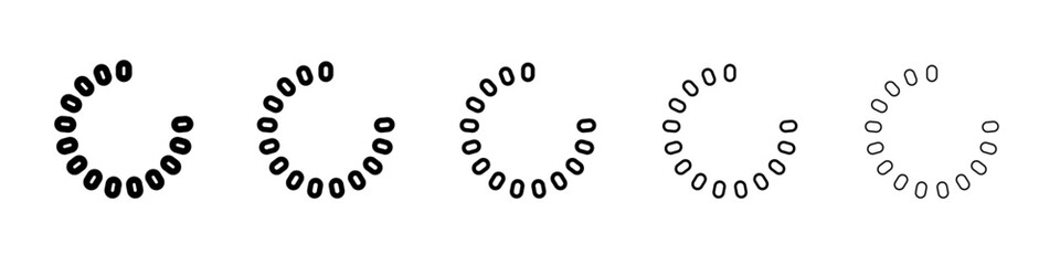 Loading icon outline simple illustration isolated