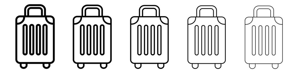 Luggage icon outline simple illustration isolated