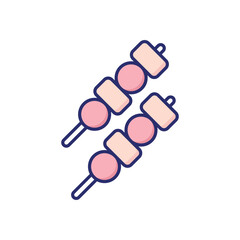 Skewer Vector icon