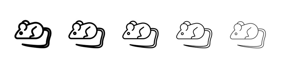 mouse animal icon outline simple illustration isolated
