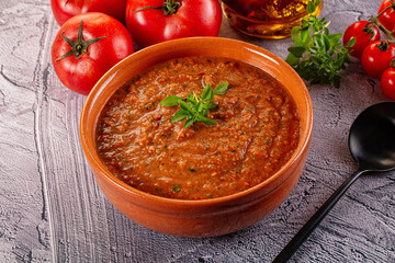 Gazpacho - cold Spanish tomato soup