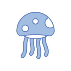 Jellyfish  Vector icon