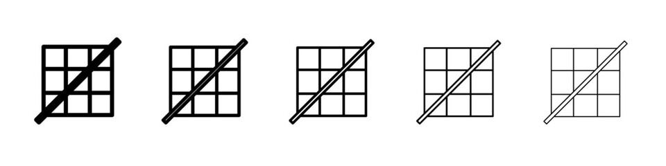 Off the Grid icon outline simple illustration isolated