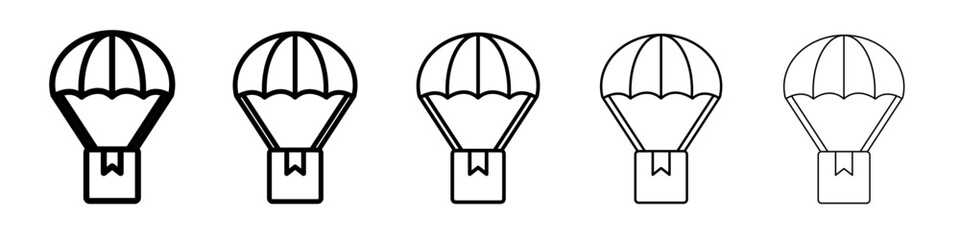 Parcel icon outline simple illustration isolated