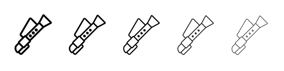 piccolo icon outline simple illustration isolated