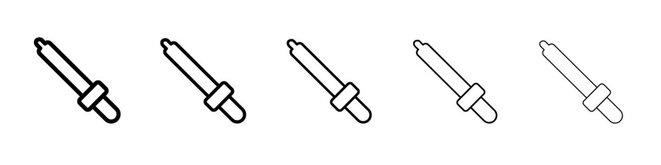 pipette icon outline simple illustration isolated