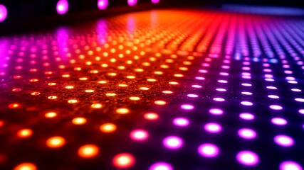 Dynamic disco floor with pulsating lights creating a vibrant and energetic atmosphere