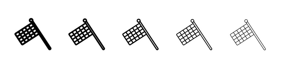 Race flag icon outline simple illustration isolated