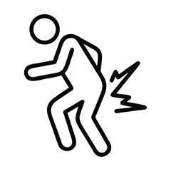 Heart attack icon set chest pain palpitation failure vector symbol in a black filled and outlined style disease medical emergency sign Vector
