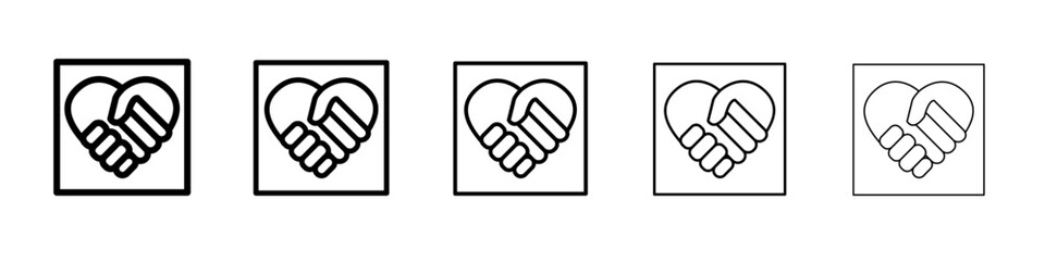 Respectfulness icon outline simple illustration isolated
