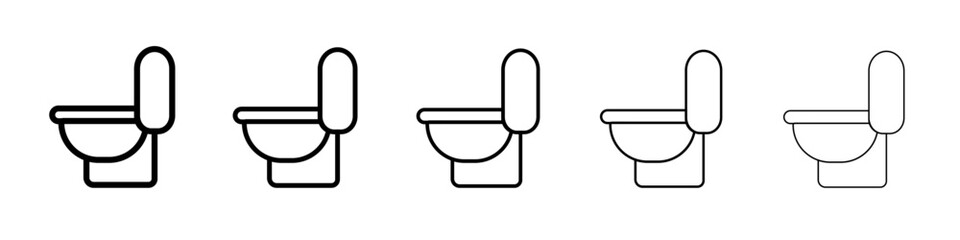Rest room icon outline simple illustration isolated
