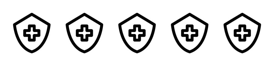 Fototapeta premium Safety icon outline simple illustration isolated