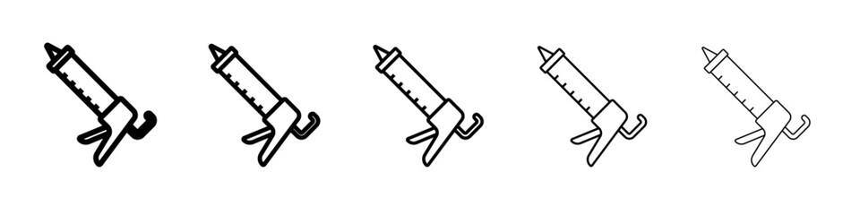 sealant gun icon outline simple illustration isolated