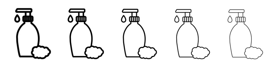 shampoo Icon outline simple illustration isolated