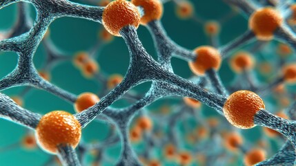 Carbon Nanotubes. Abstract representation of molecular structures in a scientific context.